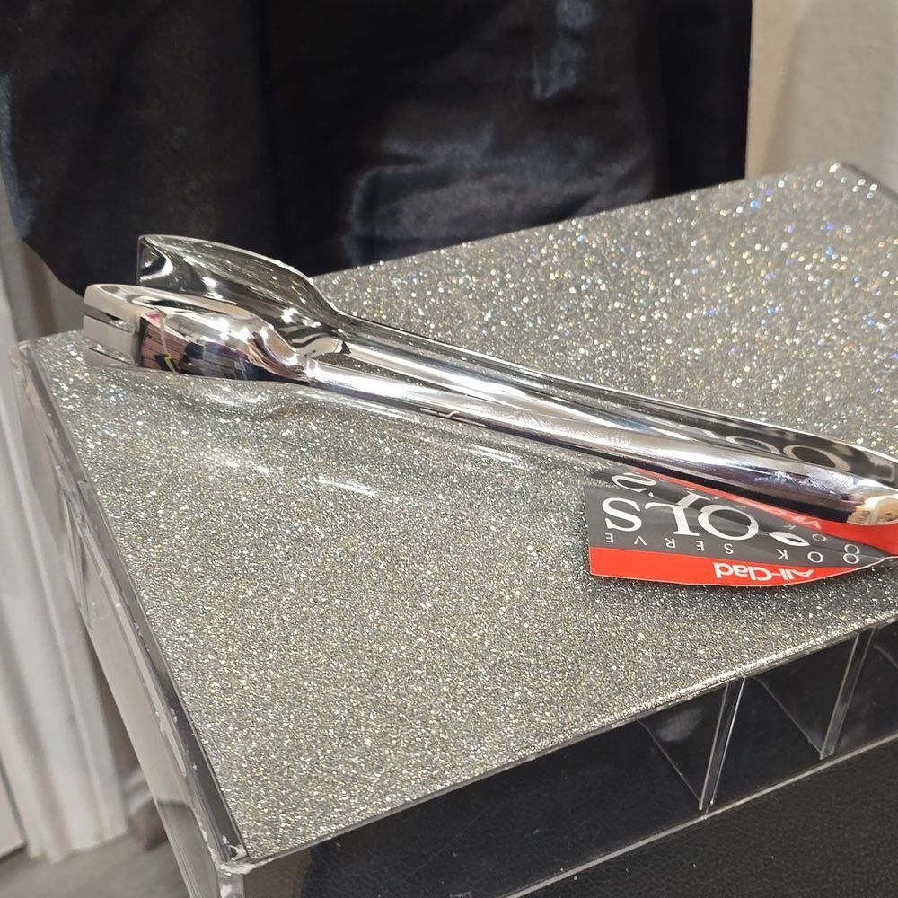 All-Clad Stainless Steel 9.5" Serving Tongs - Picture 8 of 9